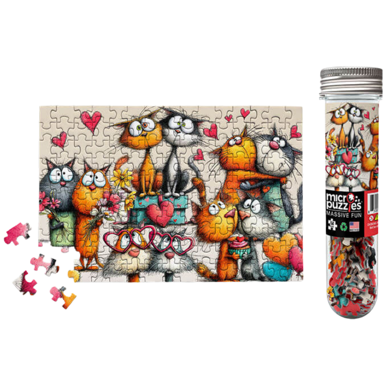 MicroPuzzles: Lovable Cats (150pcs)、MicroPuzzles、kayou