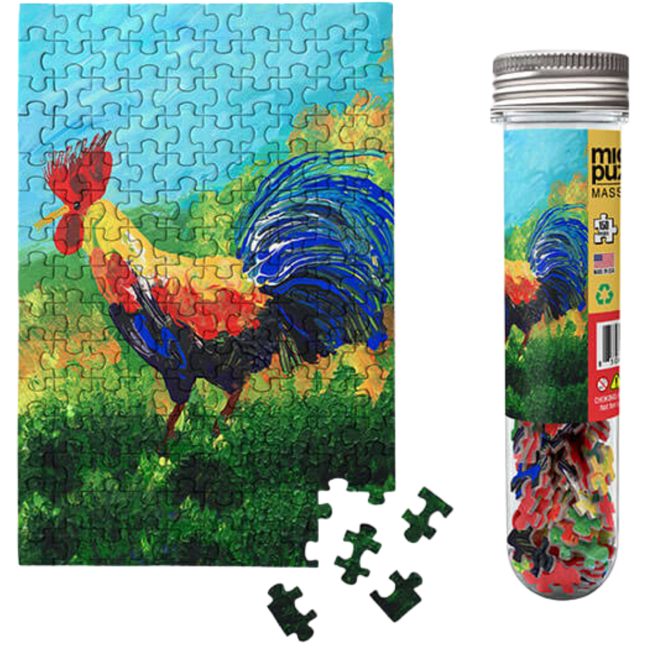 MicroPuzzles: Rooster - Poultry in Motion (150pcs)、MicroPuzzles、kayou