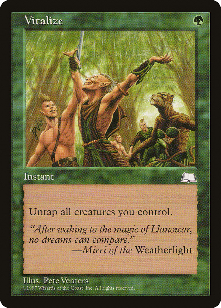 Vitalize (WTH-) - Weatherlight、Wizards of the Coast、kayou