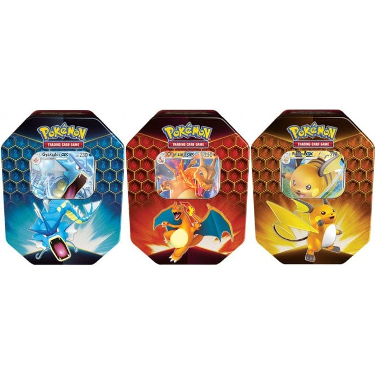 Pokemon Gx Hidden Fates Tin Bundle Set Of 3