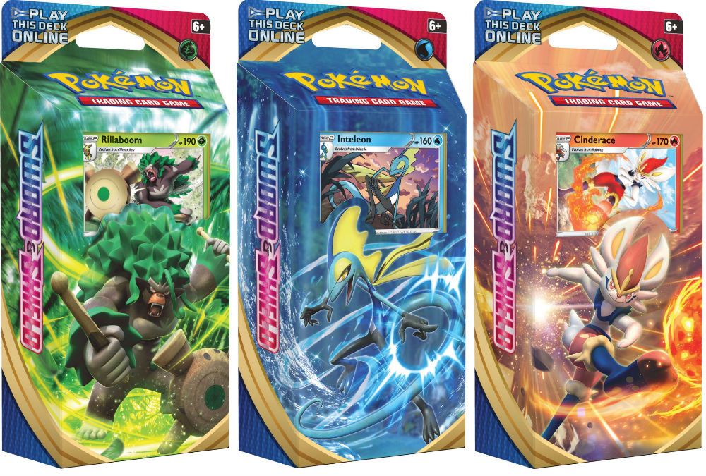 Pokemon Sword Shield Theme Deck Set Of 3 Game Nerdz