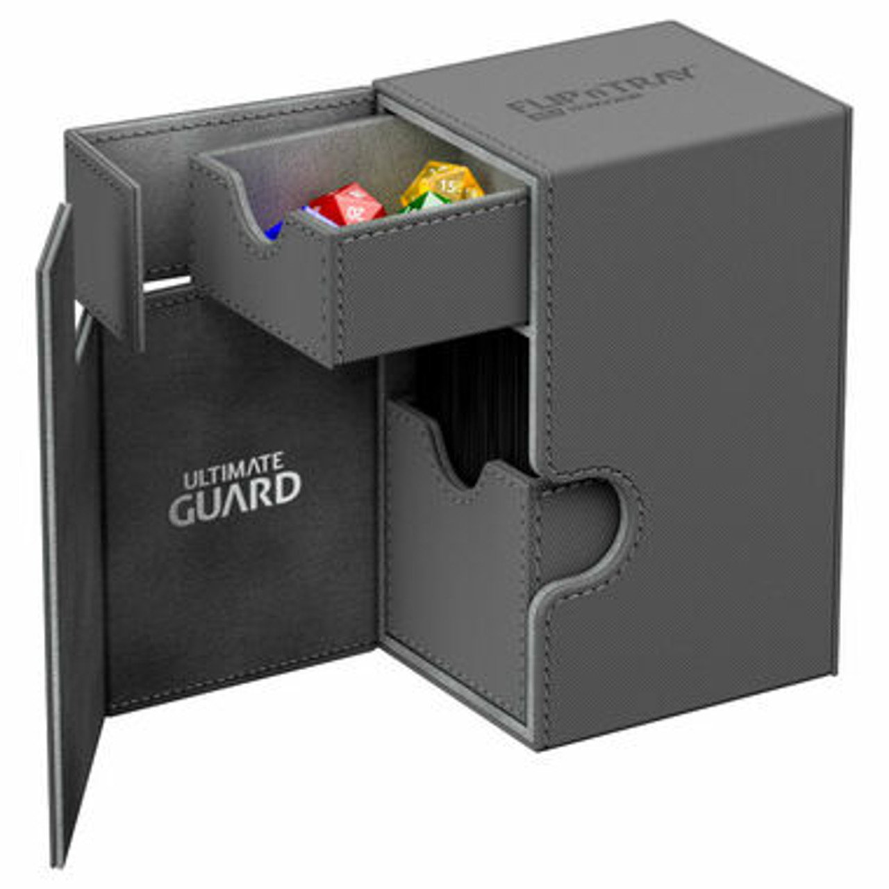 Ultimate Guard Flip'n'Tray XenoSkin Deck Case 80+ Grey Game Nerdz