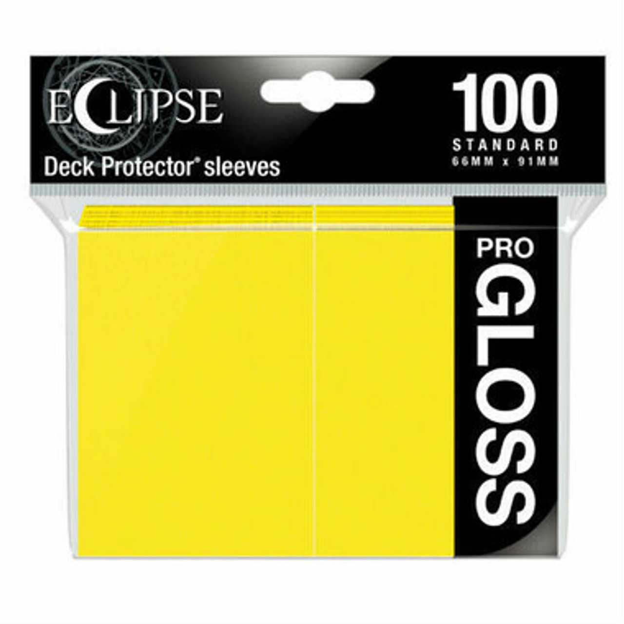 Ultra Pro Sleeves: Lemon Yellow - Eclipse Gloss (100ct) - Game Nerdz