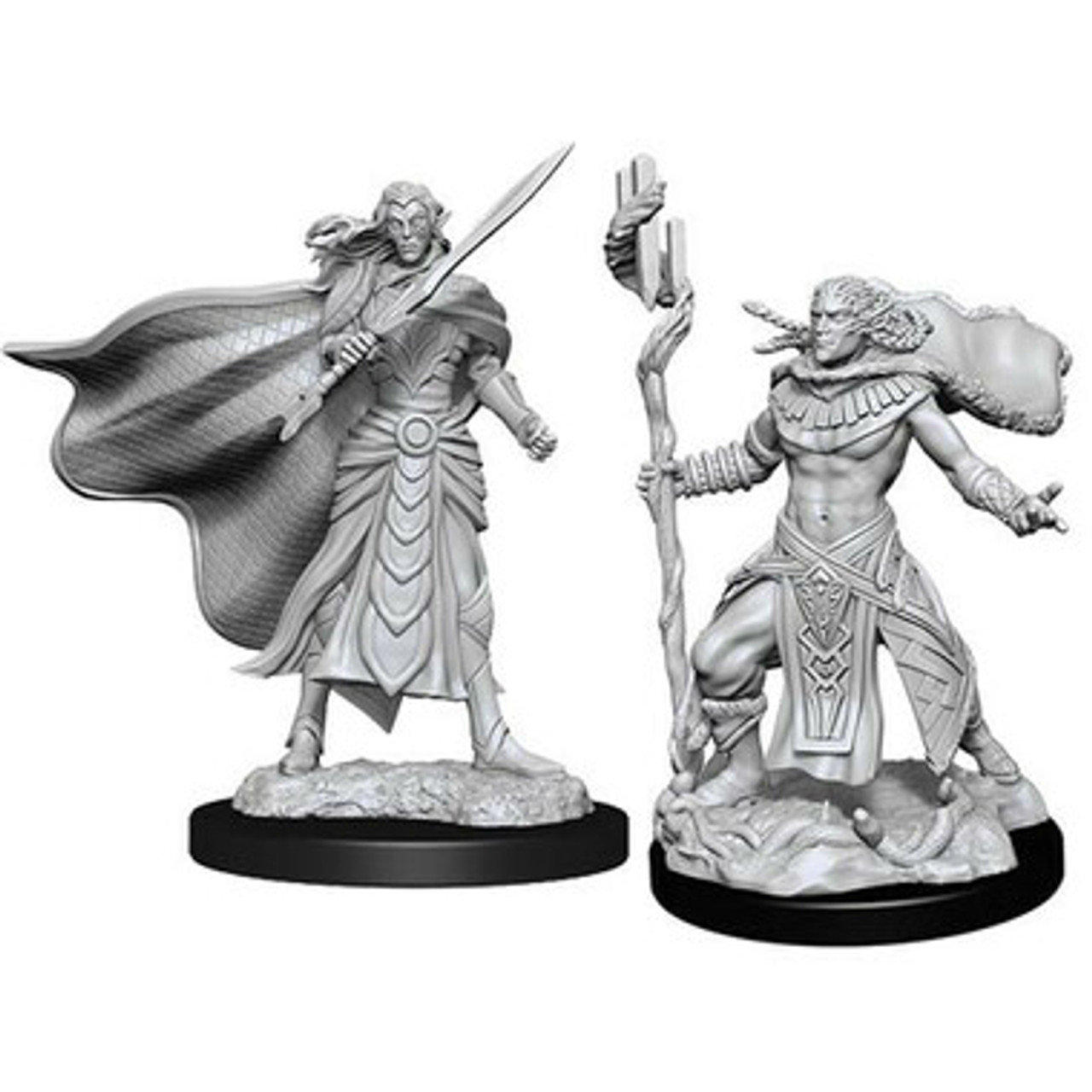 Pathfinder Deep Cuts Unpainted Miniatures: Elf Fighter Male – WizKids