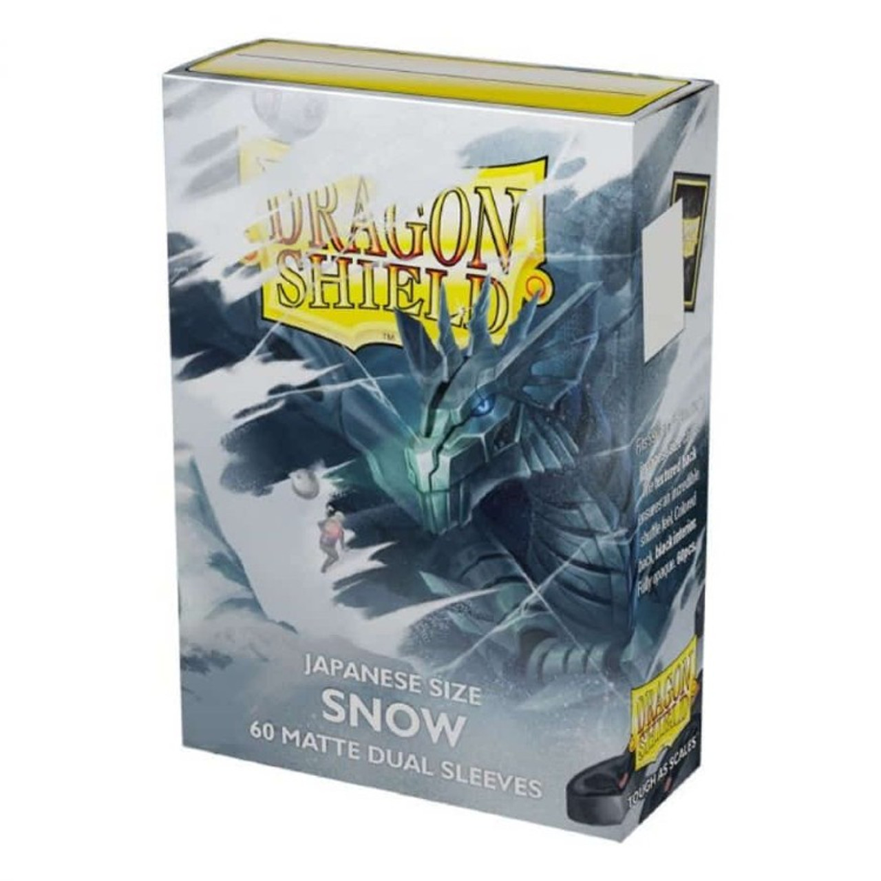 Dragon Shield: Snow - Japanese Size, Matte Dual Card Sleeves (60ct)