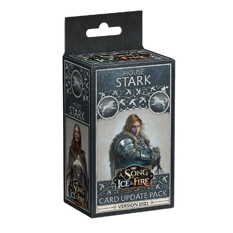 A Song of Ice & Fire Miniatures Game: House Stark - Card Update Pack  (Version 2021) - Game Nerdz