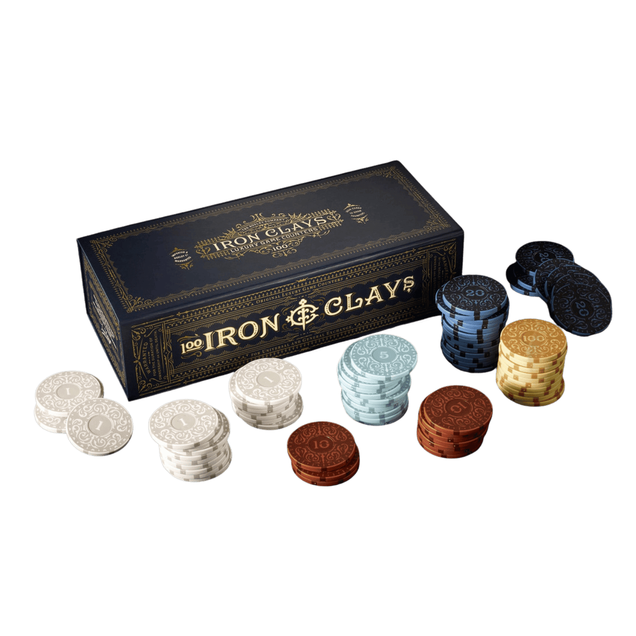 Iron Clays: Game Counters (100) - Game Nerdz