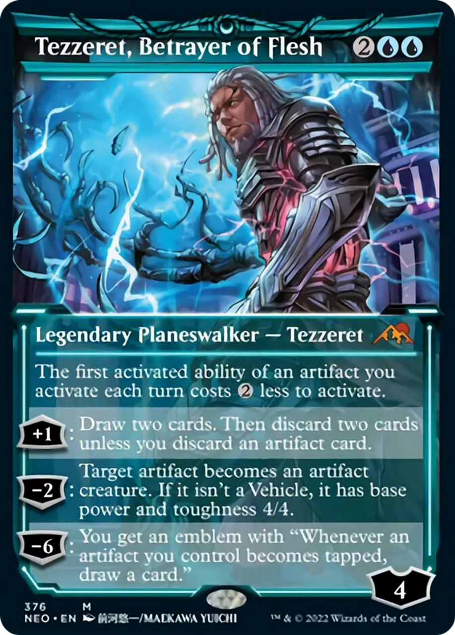 Tezzeret, Betrayer of Flesh (NEO-376) - Kamigawa: Neon