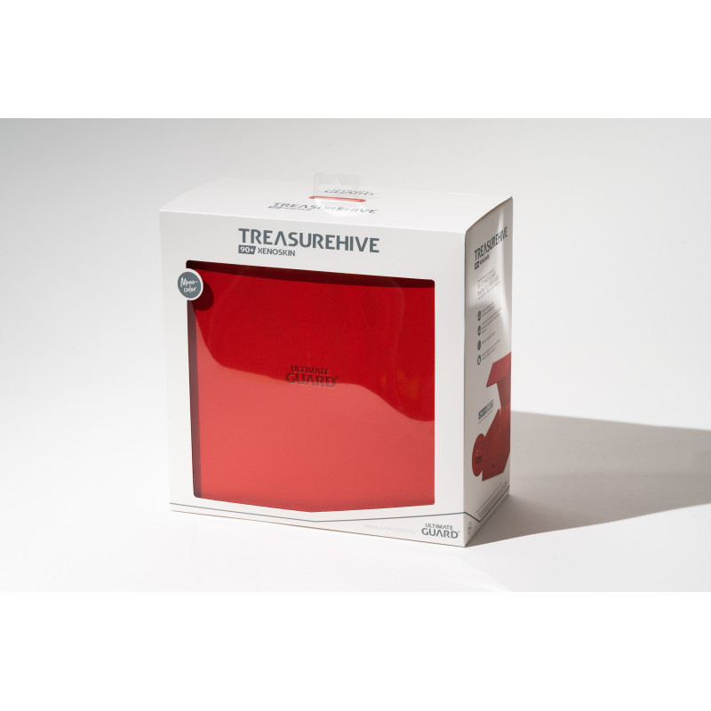 Ultimate Guard: Treasurehive 90+ XenoSkin Monocolor - Red - Game Nerdz