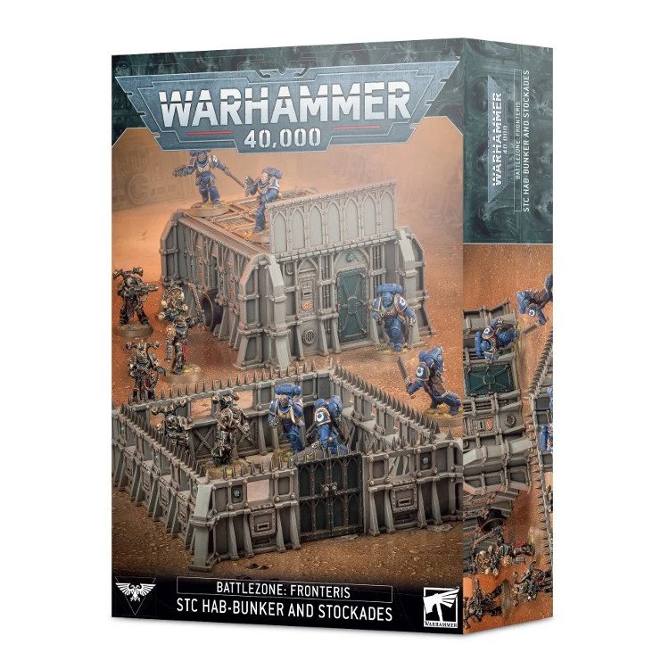 【未組立】ウォーハンマー40k フロンテリス STCハブバンカー＆ストケード Warhammer 40K: Battlezone Fronteris – STC Hab-Bunker & Stockades