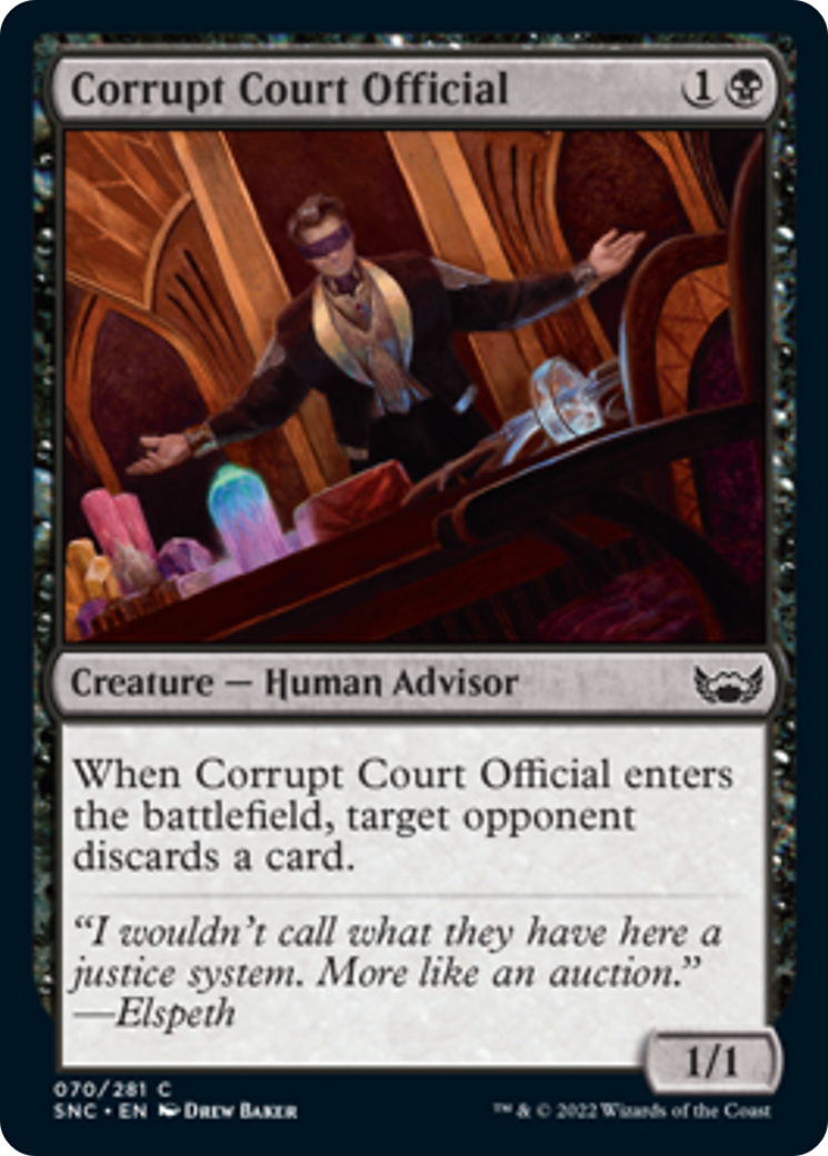 Corrupt Court Official (SNC-070) - Streets of New Capenna - Game Nerdz