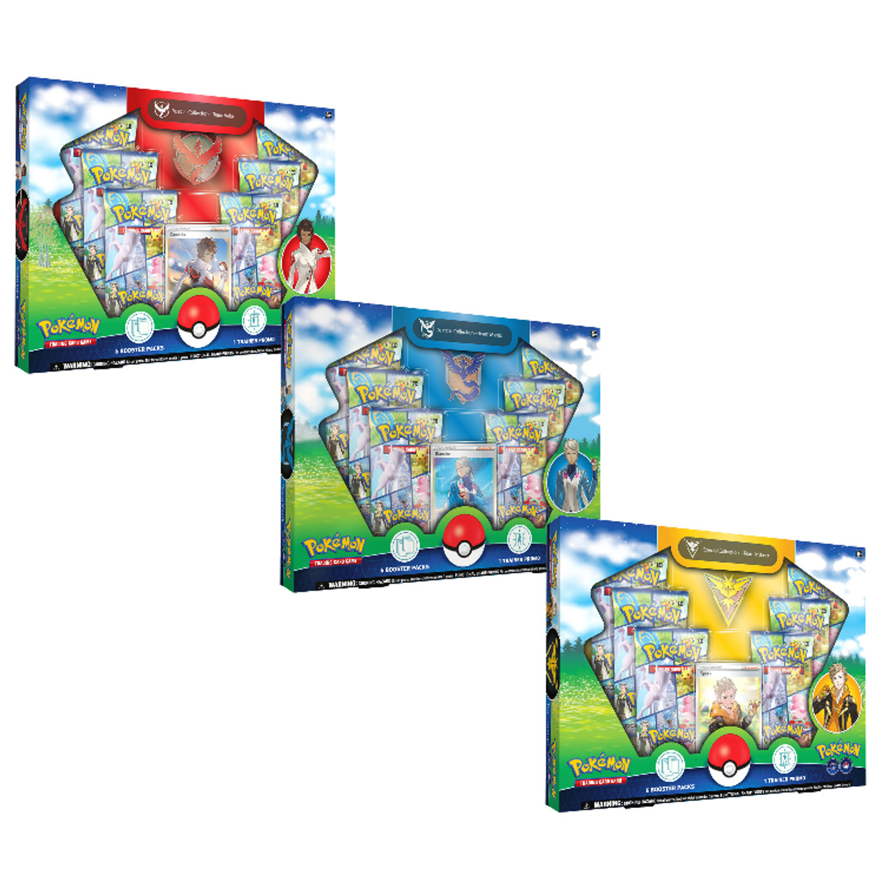 Pokemon: Pokemon Go - Team Valor, Instinct, & Mystic - Special Collection  (Set of 3)