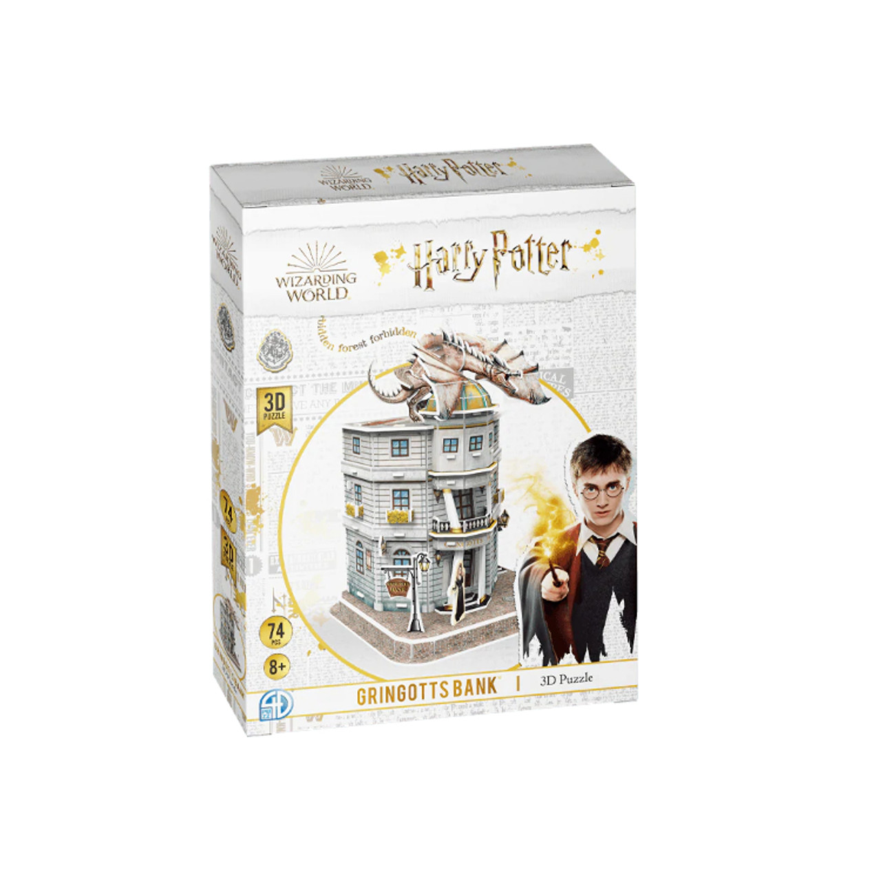 3D Puzzle: Harry Potter - Gringotts Bank - Model Kit - Game Nerdz