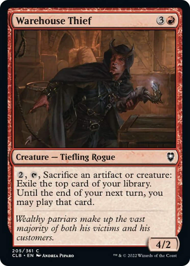 Warehouse Thief Foil - Game Nerdz