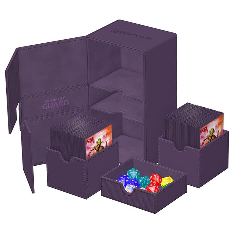 Ultimate Guard: Monocolor Purple - Twin Flip'n'Tray XenoSkin Deck