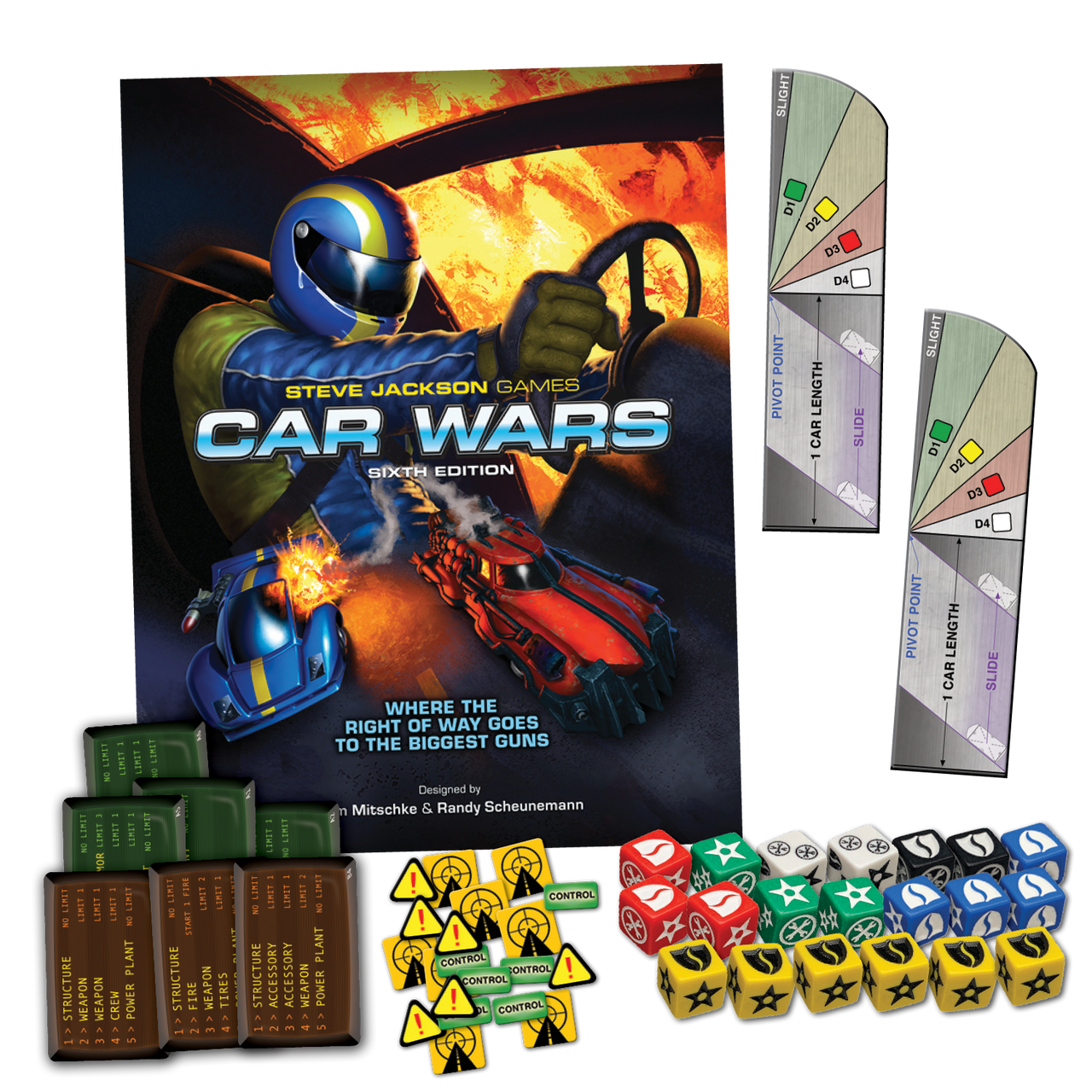 Steve Jackson Games Car Wars Two-Player Starter Set Blue/Green