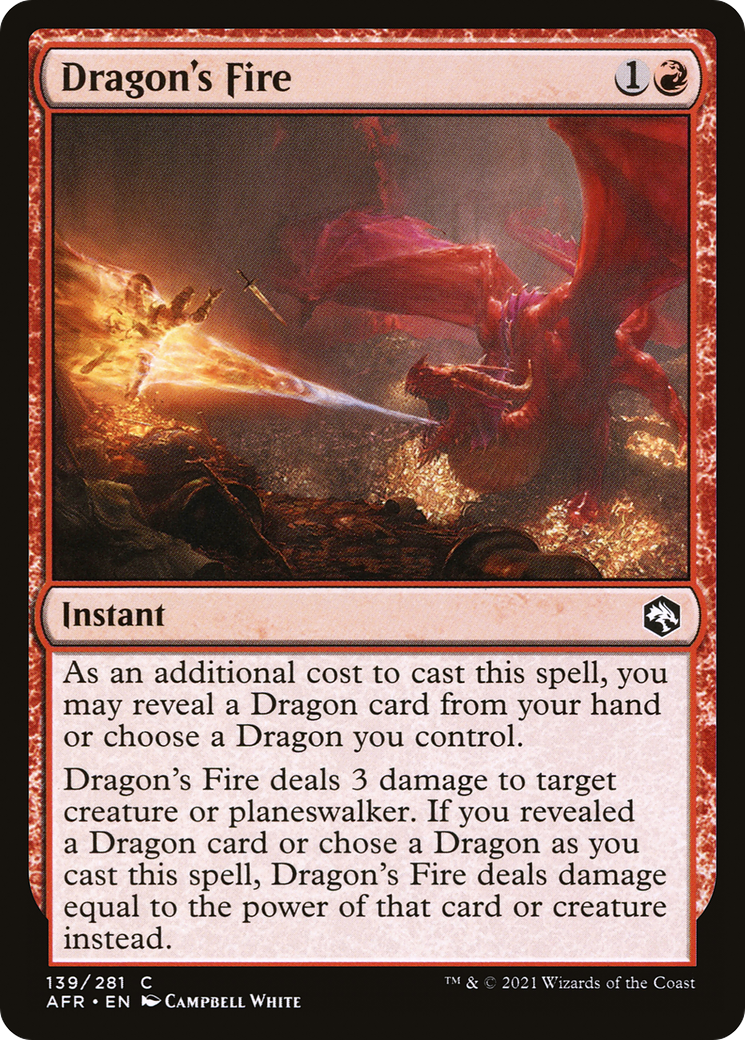 Dragon's Fire - Adventures in the Forgotten Realms Foil - Game Nerdz
