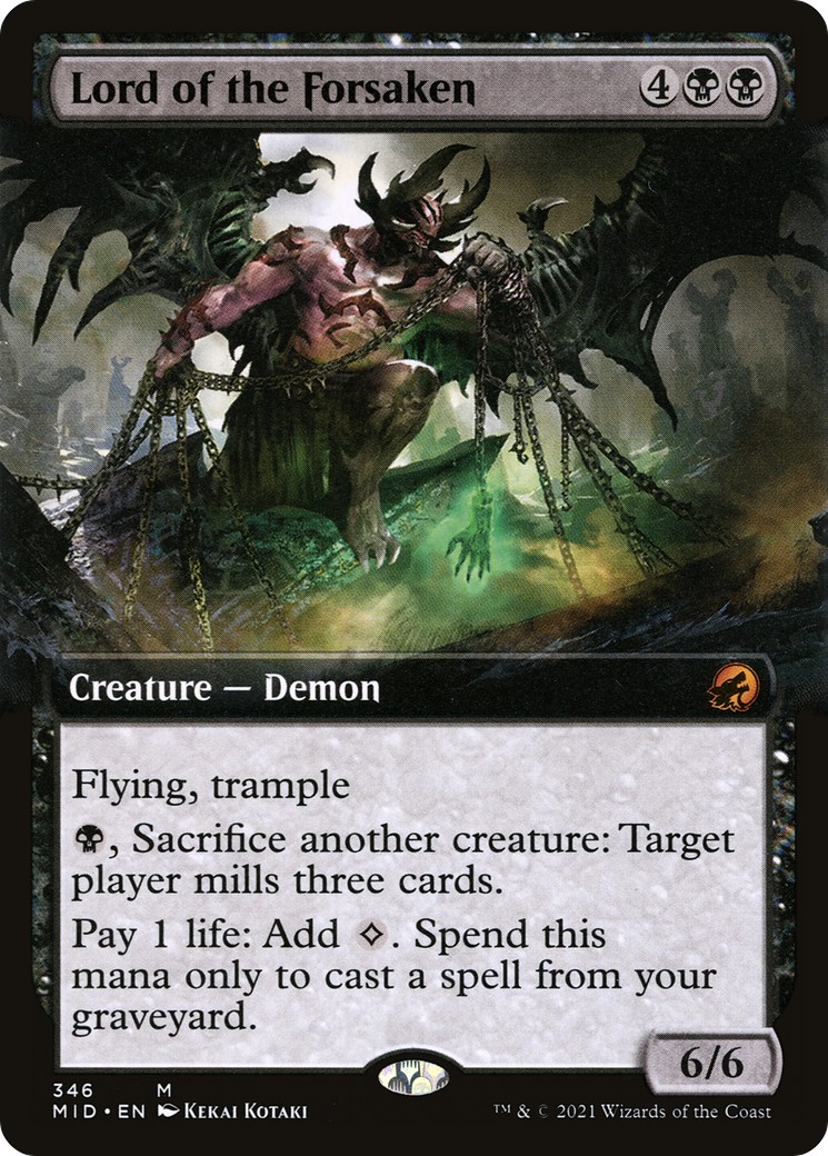Lord of the Forsaken - Innistrad: Midnight Hunt: (Extended Art) - Game Nerdz