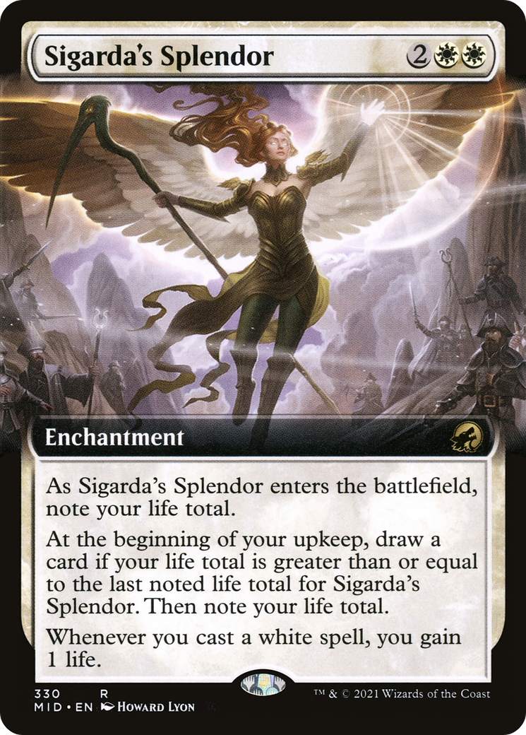 Sigarda's Splendor - Innistrad: Midnight Hunt: (Extended Art) Foil - Game  Nerdz