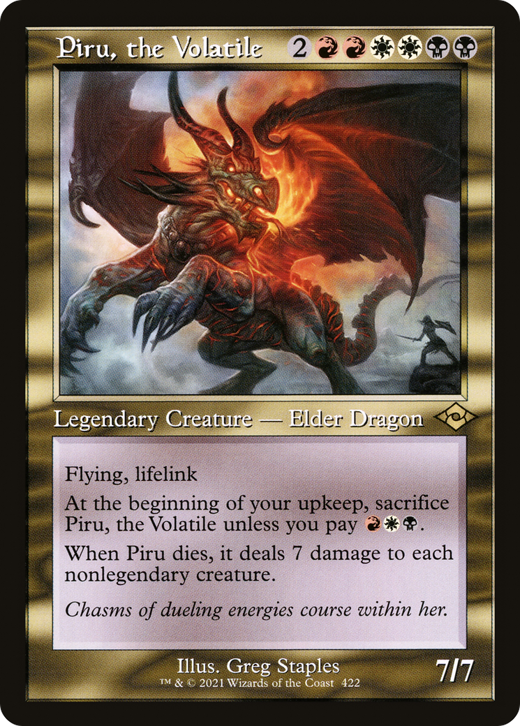 Piru, the Volatile - Modern Horizons 2 Foil #422-F - Game Nerdz