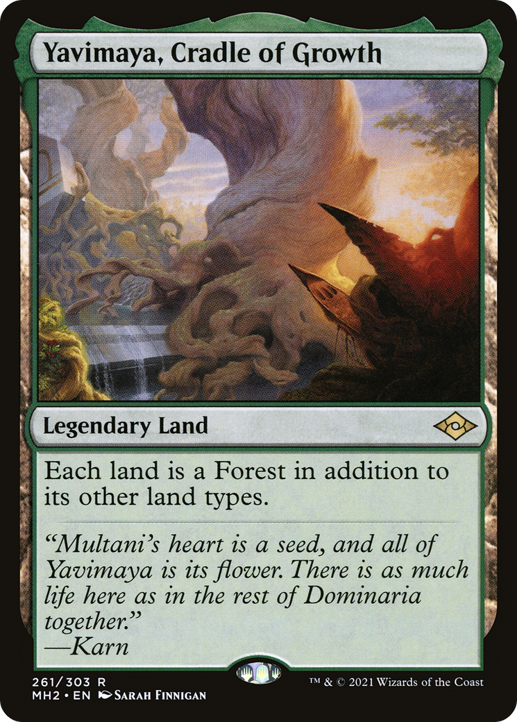 Yavimaya, Cradle of Growth - Modern Horizons 2 #261 - Game Nerdz