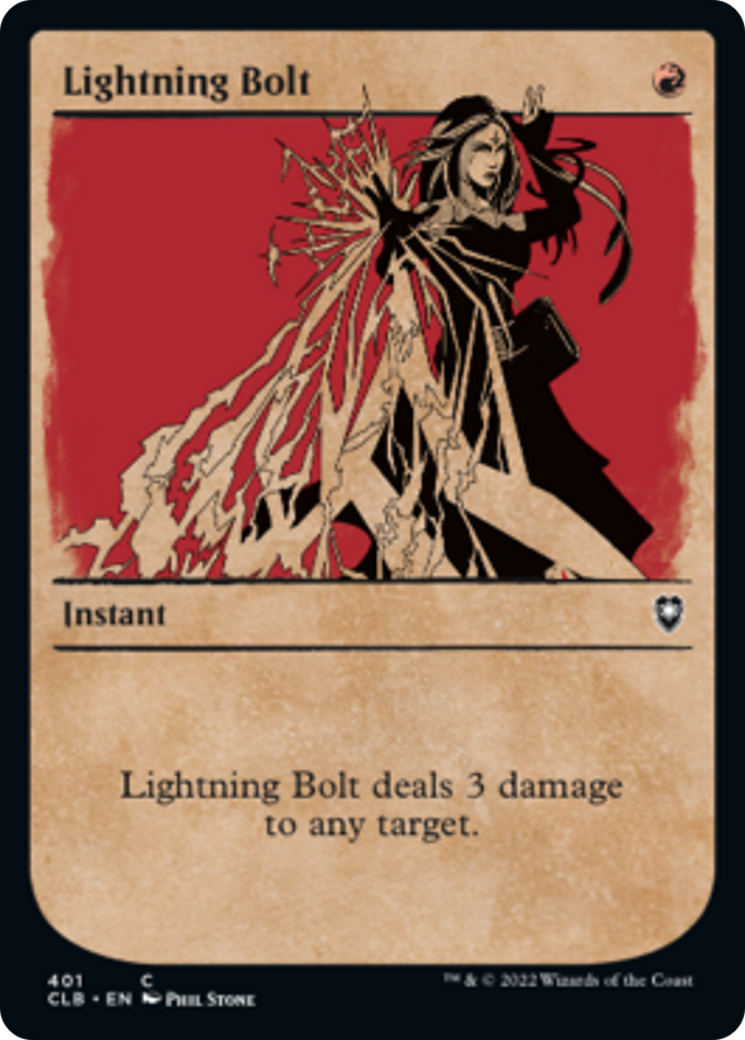 MTG Card Magic: The Gathering - Lightning Bolt Card - Fourth Edition Common Mtg  Card List
