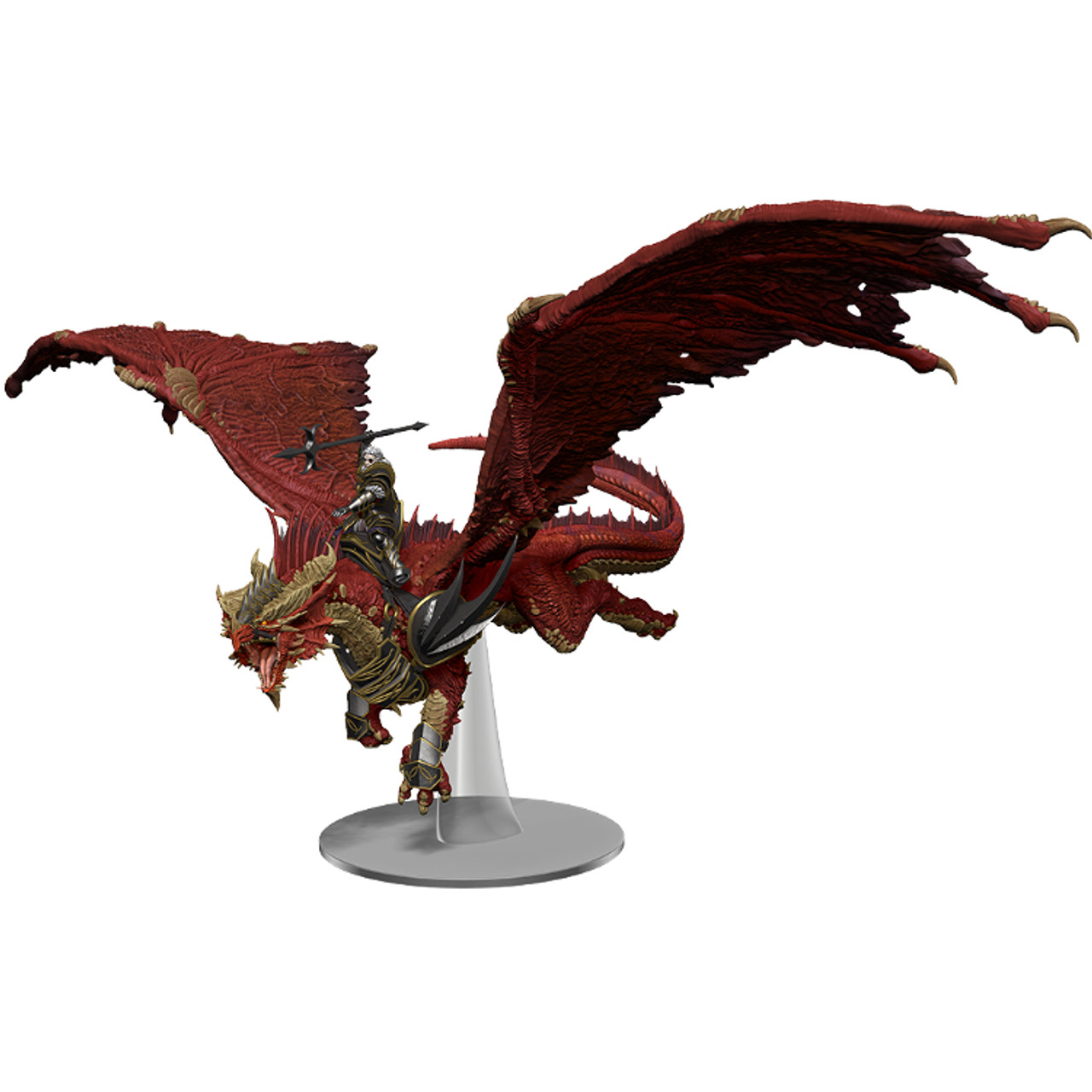 Dungeons & Dragons Miniatures: Icons of the Realms - Dragonlance Shadow of the Dragon Queen - Kensaldi on Red Dragon - Game Nerdz