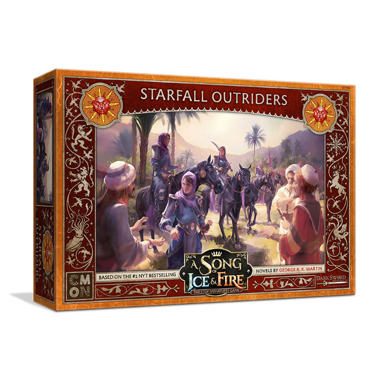 CMON A Song of Ice and Fire Tabletop Miniatures Game Sand Starfall Outriders Unit Box - Swift Cavalry of The Dornish Sands, Strategy Game for Adults, Ages 14+, 2+ Players, 45-60 Min Playtime, Made
