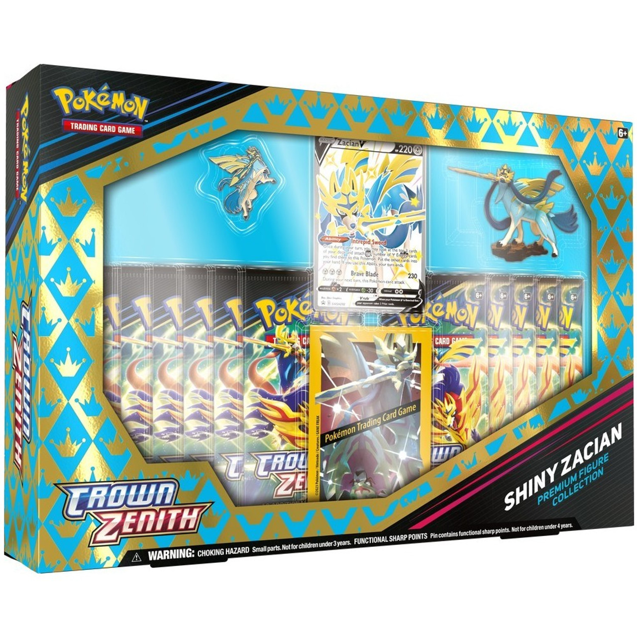 Pokemon: Crown Zenith - Shiny Zacian & Shiny Zamazenta - Premium Figure  Collection (Set of 2)