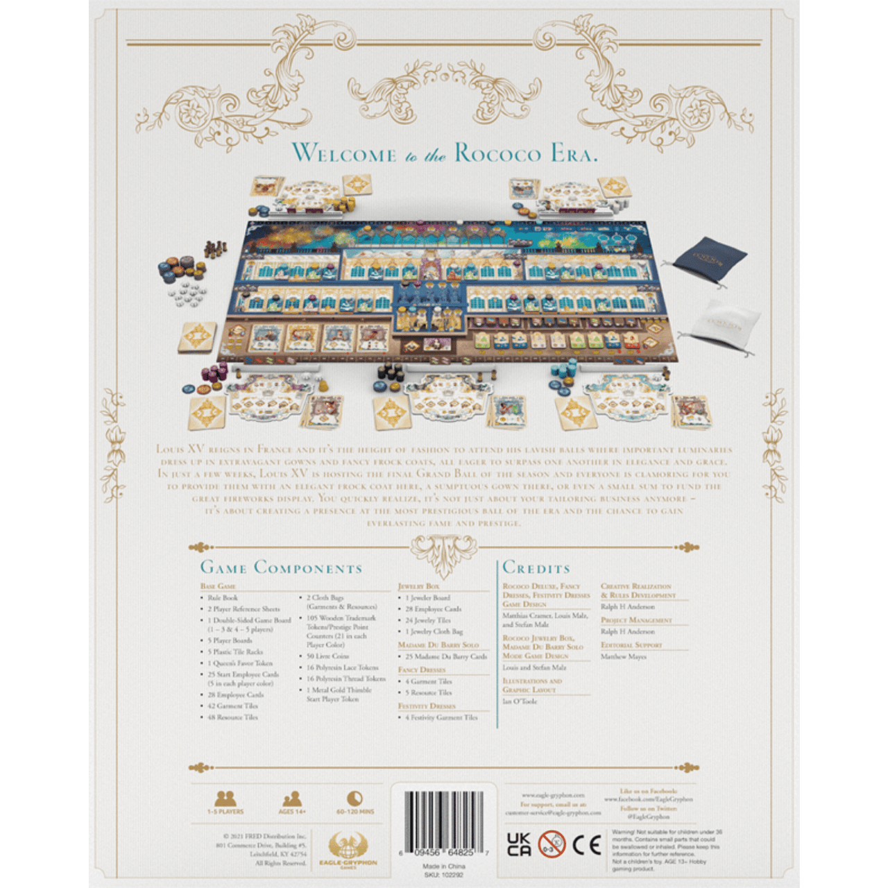 Giochi UOVA Rococo Deluxe - Componenti Metallici E Pacchetto Espansione - BNIS Nuovo