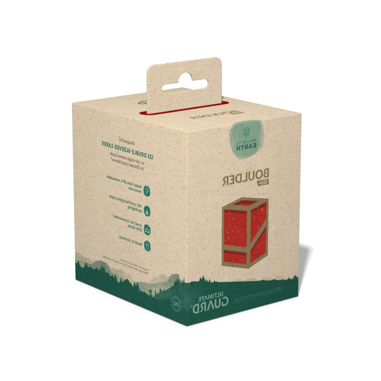 Ultimate Guard Deck Box Red Boulder 133+ Return to Earth Game Nerdz