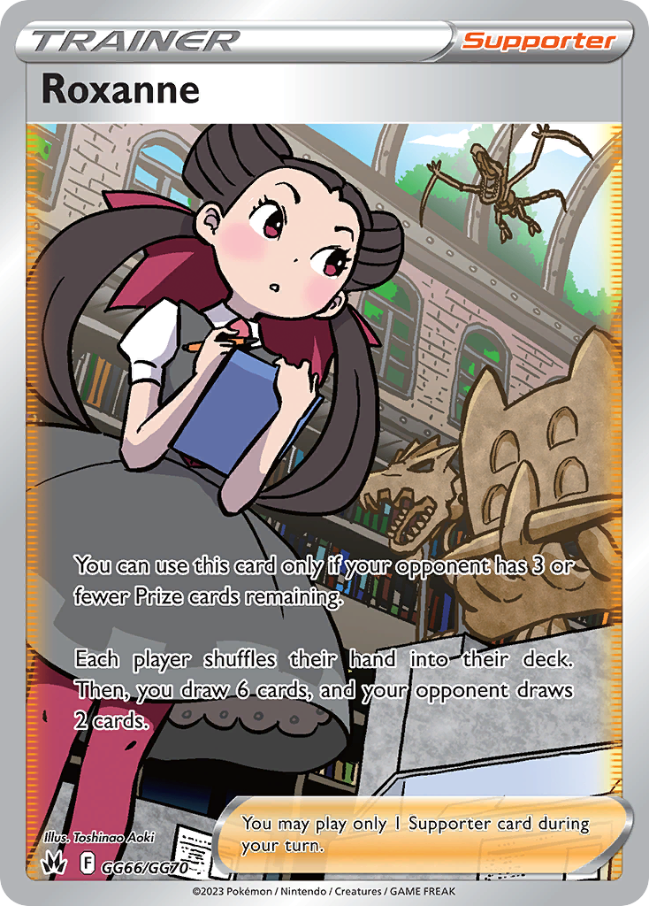 Roxanne GG66/70 - Crown Zenith Galarian Gallery Holofoil - Game Nerdz