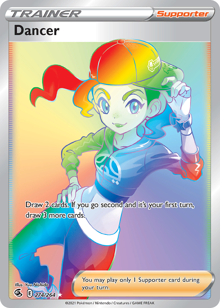 Pokemon Sword & Shield Fusion Strike Secret Rare Dancer #274