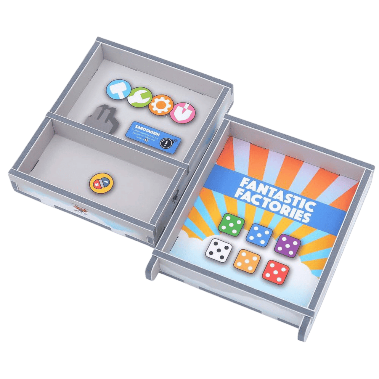 Box Insert Color: Fantastic Factories - Game Nerdz