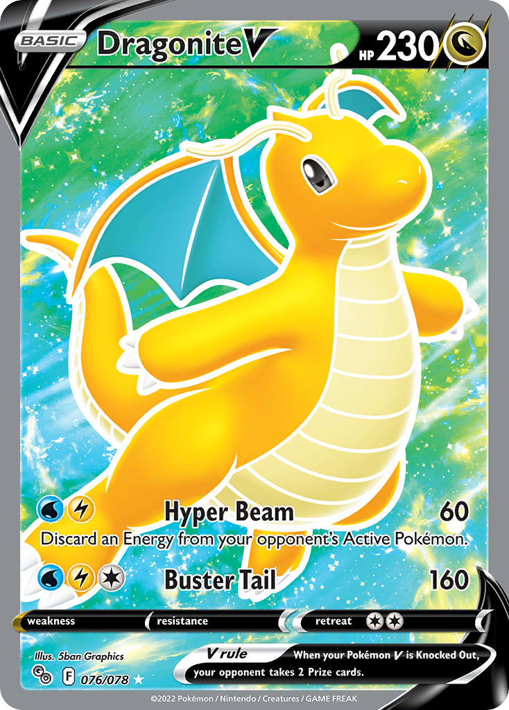 ポケモンカードゲーム GEM MINT 10 DRAGONITE V POKEMON GO PR Pokemon GO DRAGONITE V CGC 10 Pristine 078/071 Secret Rare