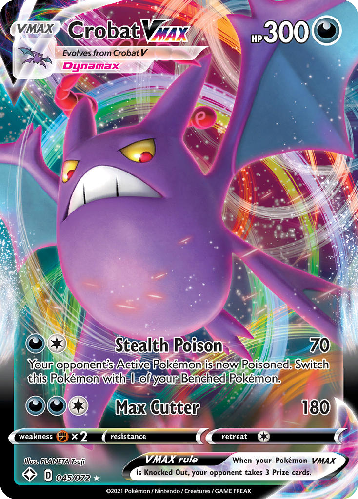Crobat VMAX 45/72 - Shining Fates Holofoil - Game Nerdz