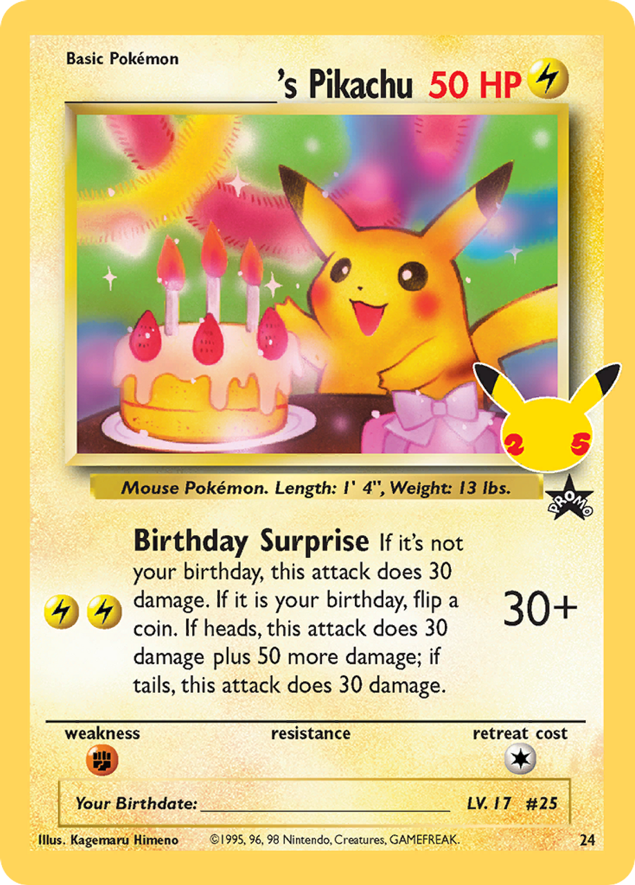 ______'s Pikachu - Celebrations: Classic Collection - Pokemon