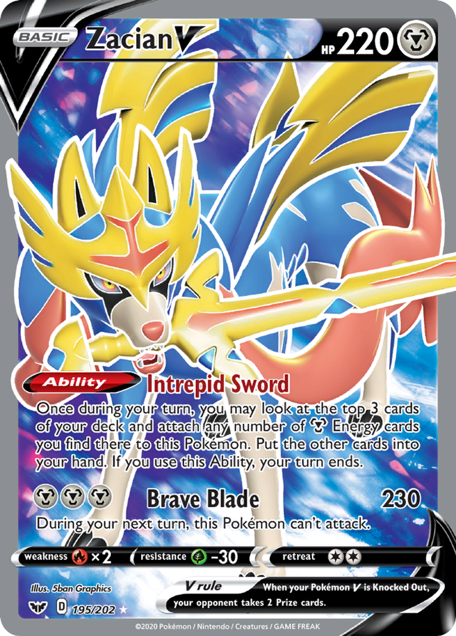 Zacian V - SWSH076 - SWSH: Sword & Shield Promo Cards - Pokemon