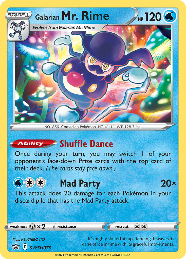 galarian mr mime pokemon card value Mr. Rime 35/163 Reverse Holo | Battle Styles this Pokémon takes 30 less damage from attacks (after applying Weakness and Resistance) Pokemon TCG - s8b -