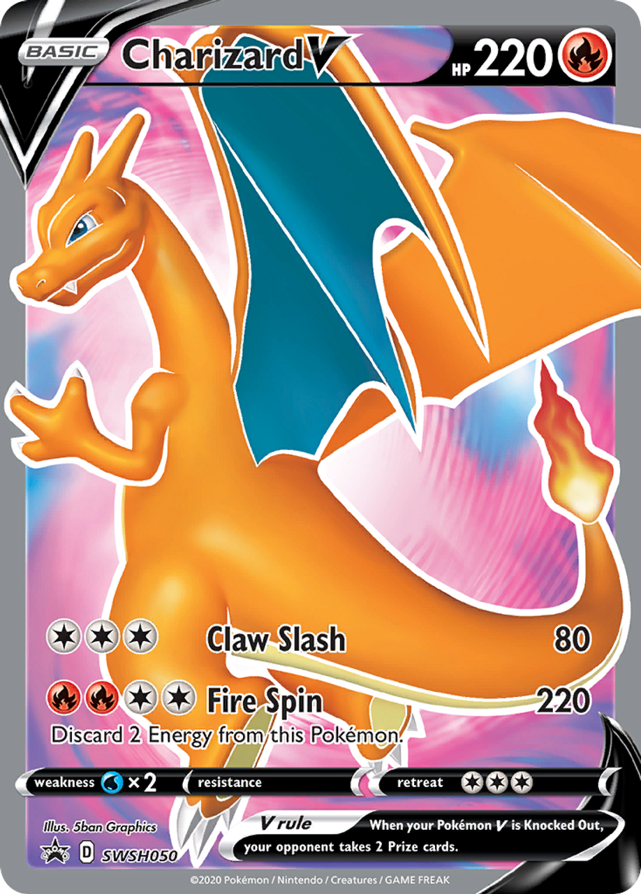 ポケモン英語版プロモCharizard V SWSH050 新品未開封 Charizard V SWSH050 - NM Full Art Promo Pokemon Card | eBay