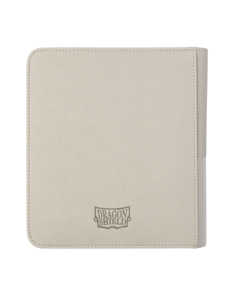 Dragon Shield: Ashen White Card Codex - Small Zipster Binder - Game Nerdz Dragon Shield: Ashen White Card Codex - Small Zipster Binder - Game Nerdz