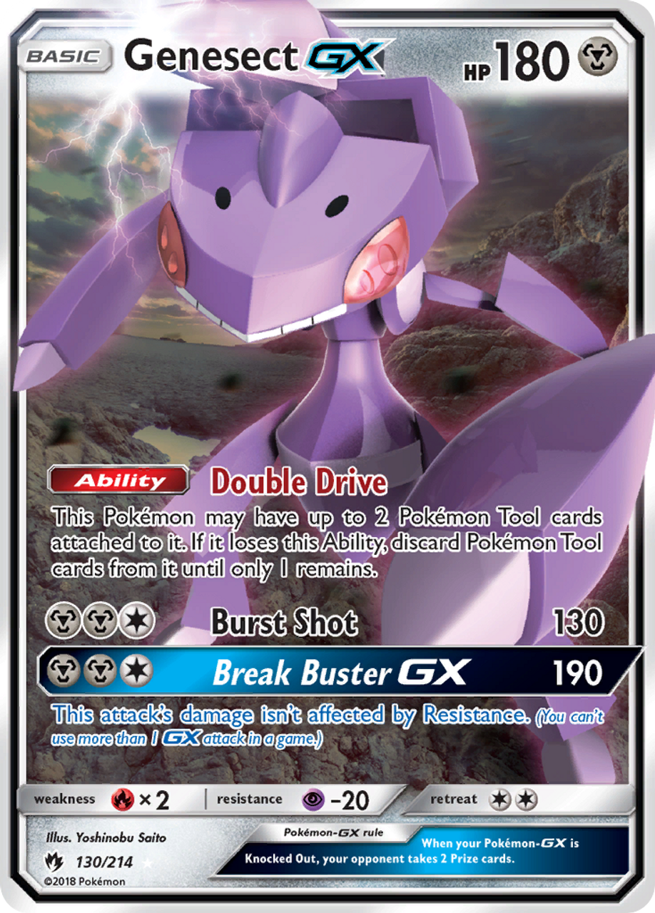 Genesect-GX 130/214 - Lost Thunder Holofoil - Game Nerdz