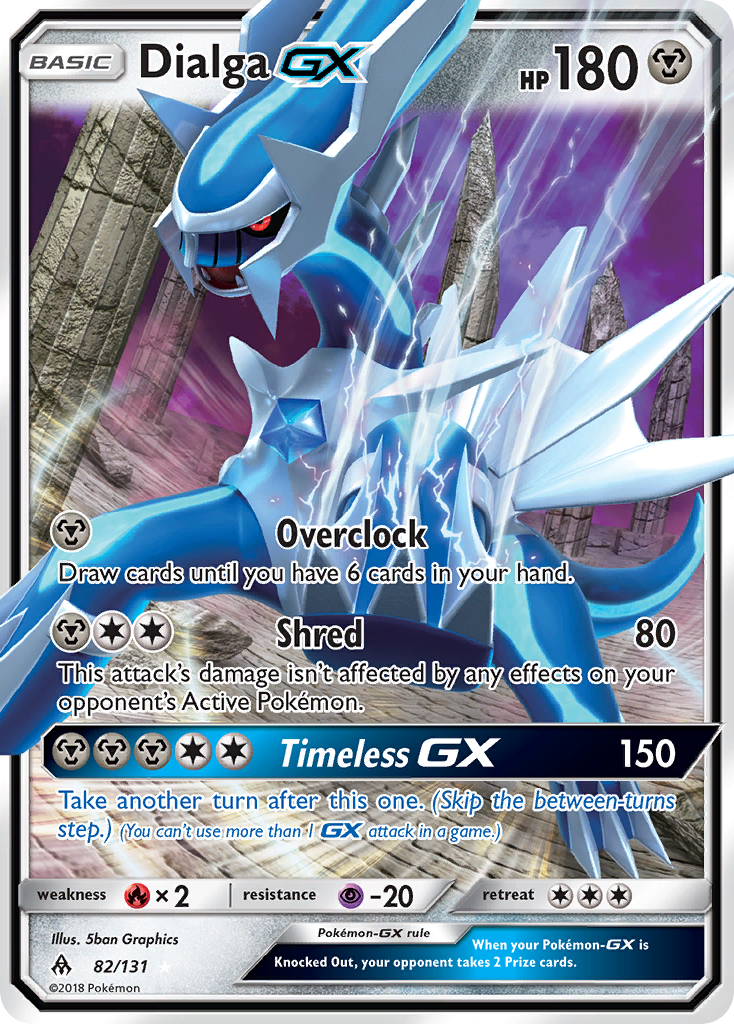 Dialga-GX 82/131 - Forbidden Light Holofoil - Game Nerdz