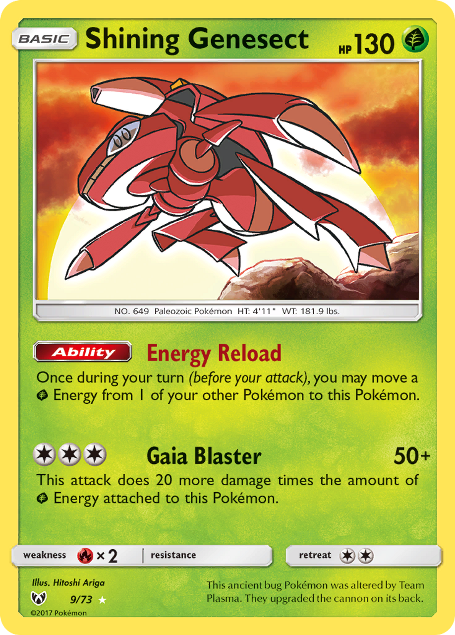 Shining Genesect 9/73 - Shining Legends Holofoil - Game Nerdz