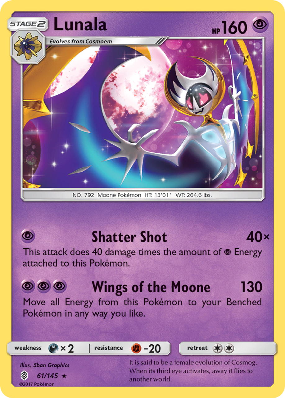 Lunala Prism Star - SM - Ultra Prism - Pokemon