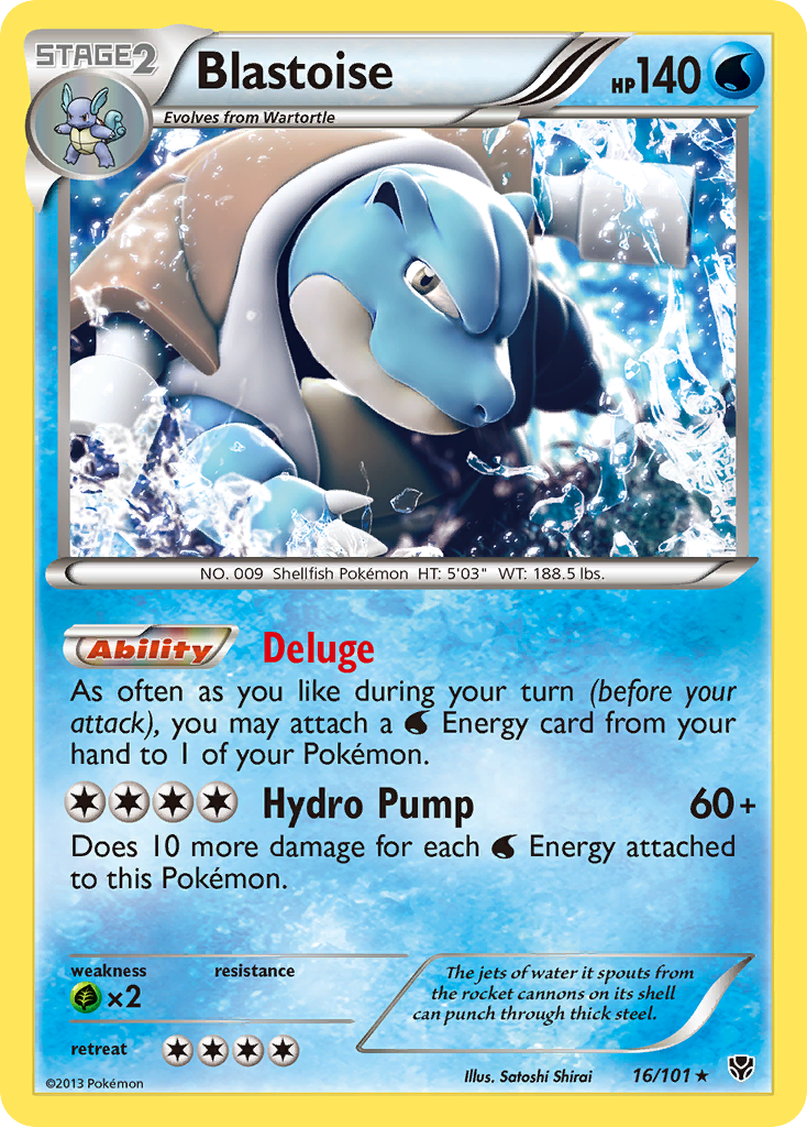 Blastoise 16/101 - Plasma Blast Reverse Holofoil - Game Nerdz