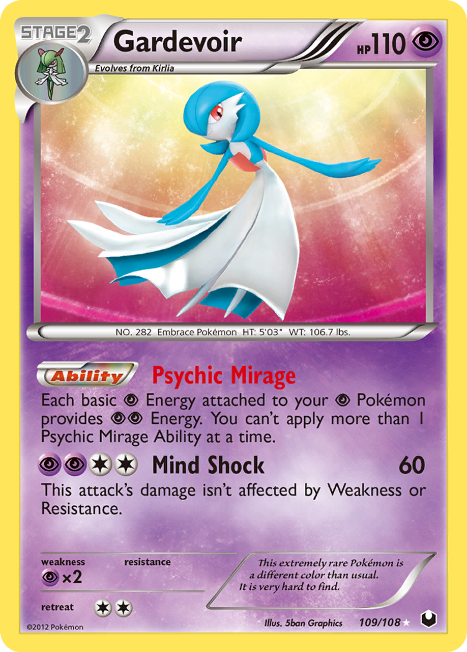 Pokemon Card - Dark Explorers 109/108 - GARDEVOIR (holo-foil)