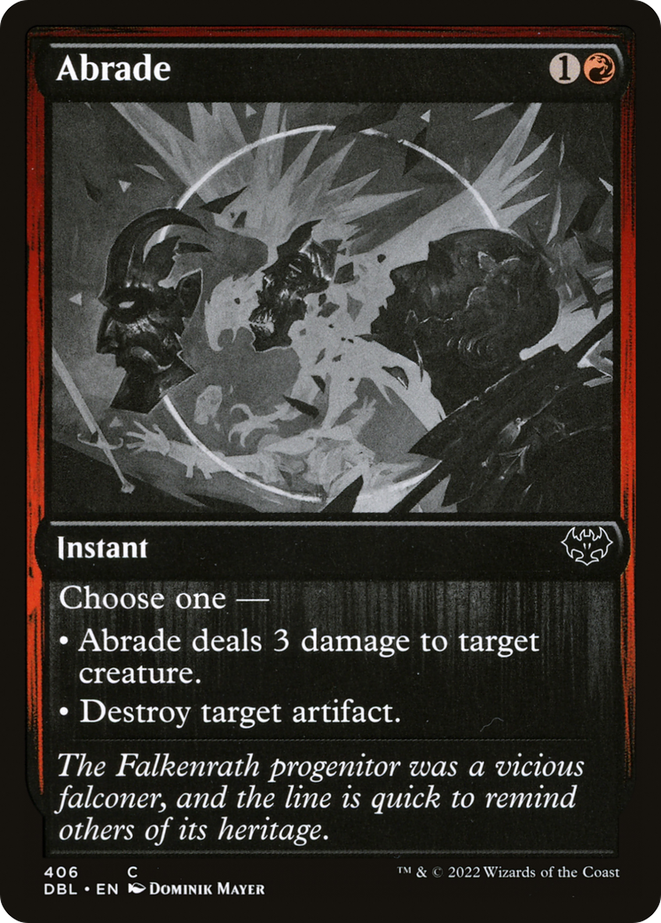 abrade mtg card Proxy The Gathering Abrade – Hand-Painted Alter –