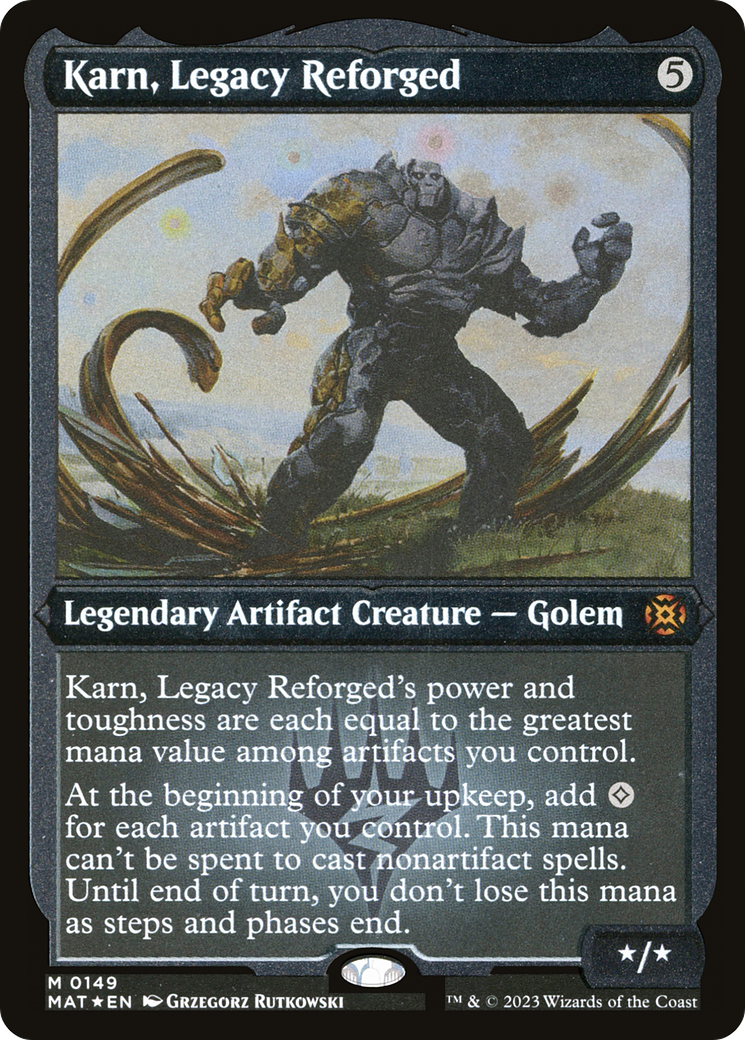 mtg karn cards Karn, Scion of Urza (Rainbow Foil) [Secret Lair Drop Series]