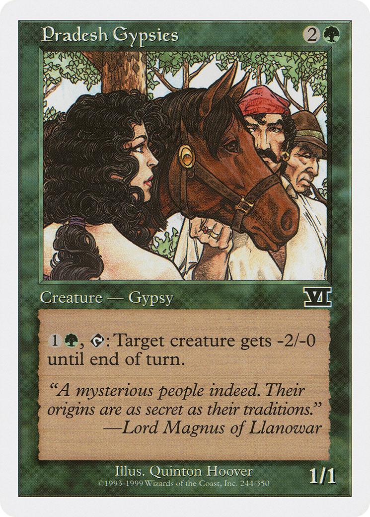 mtg gypsy card Pradesh Gypsies MTG Pradesh Gypsies Alternate 4th